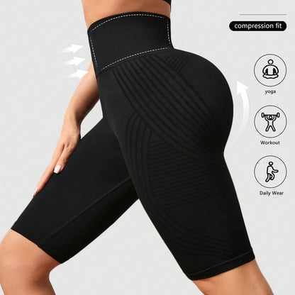 Seamless High Waist Yoga Pants Hip Lifting Peach Hip Fifth Pants