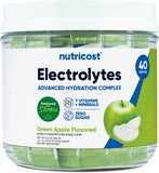 Nutricost Electrolytes Complex, Green Apple Flavored, 40 Stickpacks - Advanced Hydration Complex