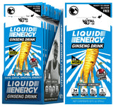 VITAL 4U Liquid Energy Shot - Coffee & Chocolate Cherry Combo Pack, Ginseng, B Vitamins, Naturally Sweetened, 24 ct